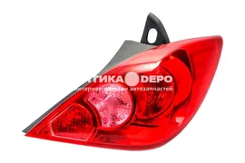 TIIDA фонарь задний внешний правый (5 дв) (DEPO) для NISSAN TIIDA