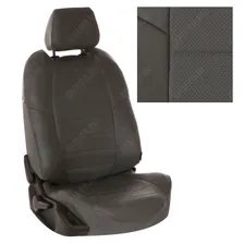 Модельные авточехлы для Nissan X-Trail T31 (2007-2015) из экокожи Premium, серый