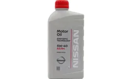 Масло моторное Nissan 5w40 синтетическое, API SN/CF, ACEA A3/B4, универсальное, 1л, арт. KE900-90032