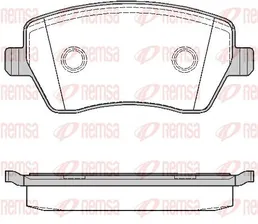 098700 REMSA Тормозные колодки Nissan MICRA, Nissan NOTE, Renault CAPTUR, Renault Clio , Renault Duster, Renault Kangoo, Renault Logan