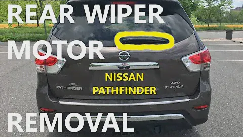 How to Remove  REAR WIPER and MOTOR  on Nissan Pathfinder 2013-2020 Repair