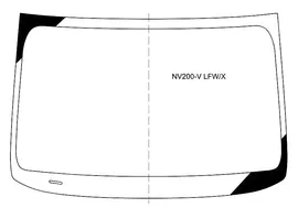Стекло лобовое в клей NISSAN NV200 VANETTE / MITSUBISHI D:3 2009- XYG NV200-V LFW/X
