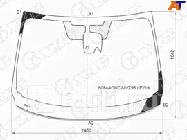 6084AGNCIMVZ95 LFW/X - Лобовое стекло (XYG) Nissan Qashqai j11 (2018-2021)