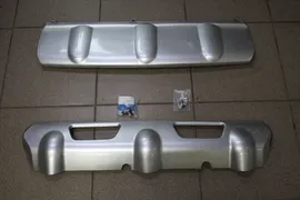Накладки на бампера (серебро) Nissan X-trail T31