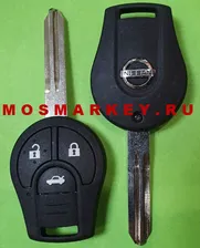 Nissan Sentra - оригинальный ключ зажигания, 3 кнопки