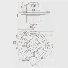 Моторчик печки NISSAN DIESEL FE6 MD92/UD CONDOR MK210PK 24V (RHD) SAT ST2711799007 1422816961 KSK 8QL