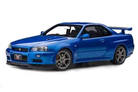 NISSAN SKYLINE GT-R (R34) V-SPEC II 2001 BLUE METALLIC / NISSAN SKYLINE GT-R (R34) V-SPEC II 2001 СИНИЙ МЕТАЛЛИК*
