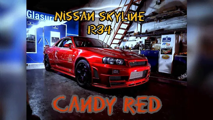 nissan skyline r34 candy red