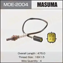 Лямбда-зонд (кислородный датчик) Masuma для Nissan Micra K12 2005-2010. Артикул MOE-2004