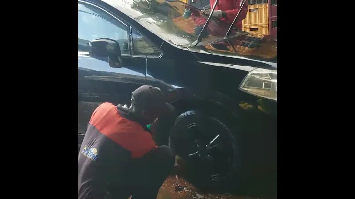 Nissan Tiida Respray, Tint Installation, Rim Restoration, New Logo, Windbreakers