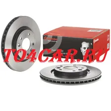 BREMBO ПЕРЕДНИЕ ТОРМОЗНЫЕ ДИСКИ (2ШТ) NISSAN QASHQAI J11 / X-TRAIL T32 09C54511