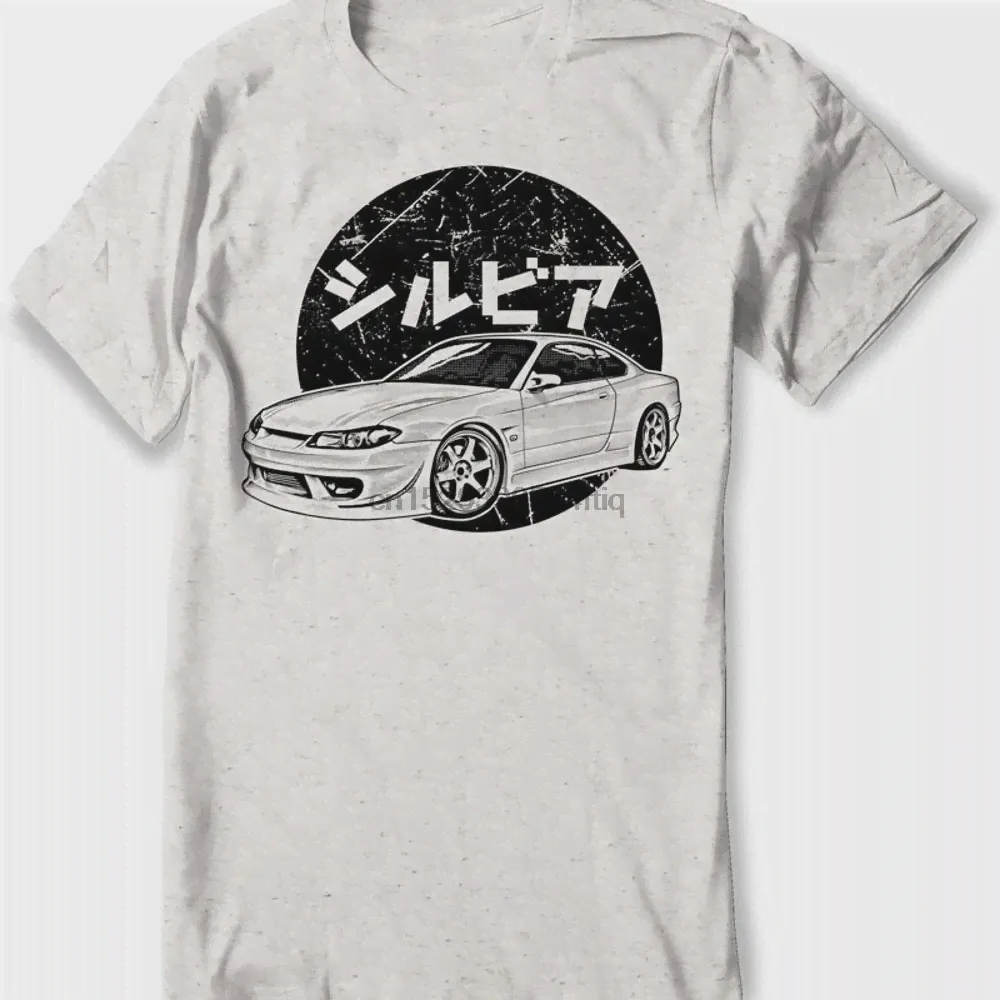 🛍 Футболка Nissan Silvia S15, рубашка JDM футболка S14, с японским автомобилем, для мужчин и женщин, размеры с принтом вручную