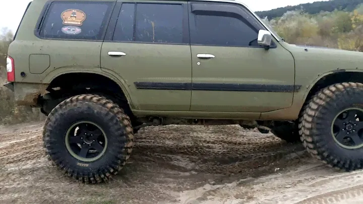 Nissan Patrol Y61, колеса 40 дюймов, промежуточный тест