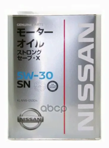 NISSAN Масло Моторное Синтетическое Strong Save X Sn 5w-30, 4l