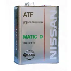 Nissan Matic Fluid D 4л.(жидкость для АКПП) KLE22-00004