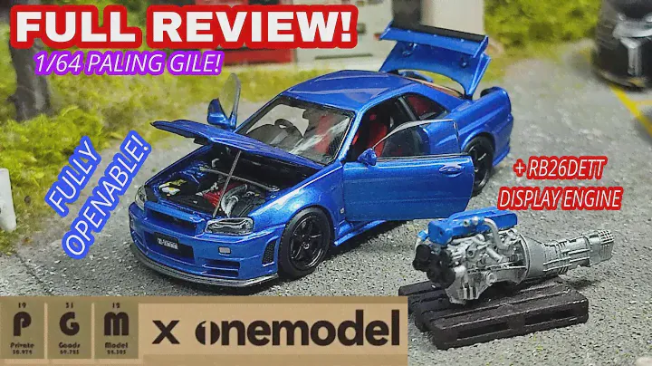 PGM NISSAN SKYLINE R34 GT-R Z Tune! Fully openable 1/64 scale!!