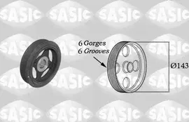 Шкив коленвала Sasic для Nissan X-Trail T31 2007-2013. Артикул 2154023
