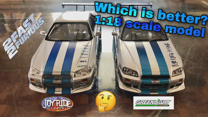 Diecast cars comparison 2Fast 2Furious Nissan Skyline Gtr Greenlight/JoyRide (ERTL)