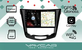 Магнитола Vaycar 10VO4 для NISSAN X-Trail T32 2013-2022 (Андроид, 4+64Гб)