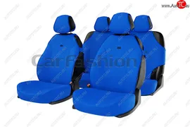Универсальные чехлы сидений (майка, 7 предм., полиэстер) CARFASHION Nissan AD Y11 (1999-2008) (синие)