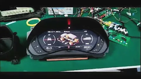 12.3" Car LCD Digital Cluster Instrument For Nissan Armada Patrol Y62 Royale Dashboard Speed Meter