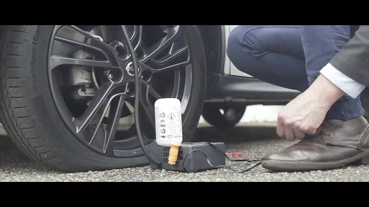 How to use the tyre puncture kit in the Nissan Juke