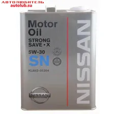 KLAN505304 NISSAN Масло моторное Nissan Strong Save X 5w-30 4л