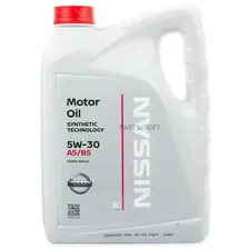 Масло моторное Nissan 5W30 Европа синтетическое 5 литров