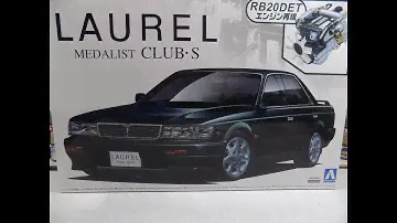 Unboxing Nissan Laurel Medalist Club S 1/24 Aoshima