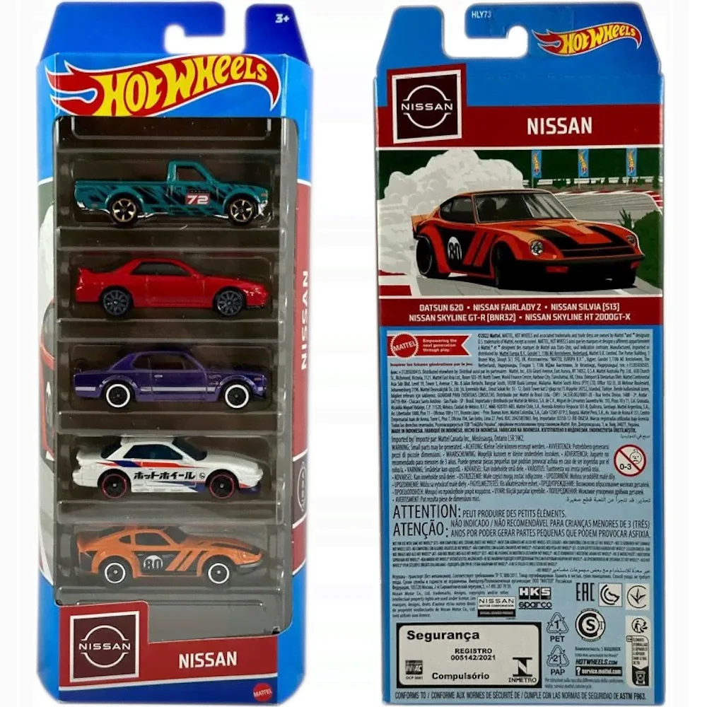 Hot Wheels Nissan - набор из 5 машинок, 1806-HLY73