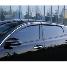 Nissan Primera Sd (P12) 2002 Дефлекторы окон "Cobra Tuning" +ХРОМИРОВАННЫЙ МОЛДИНГ