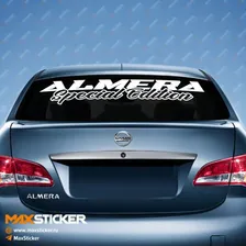 Наклейка на заднее стекло Nissan ALMERA
