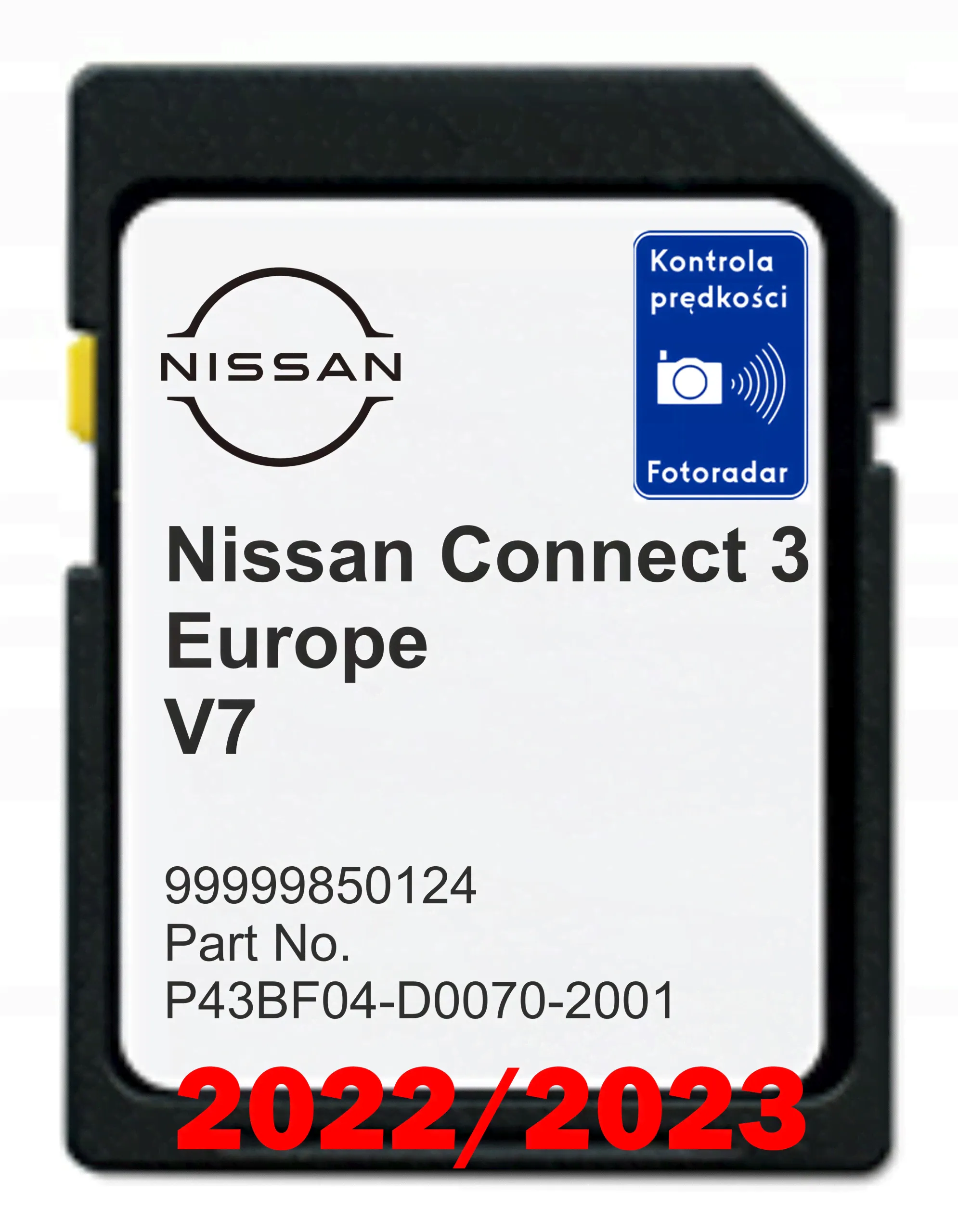 Nissan Connect 3 LCN3 V7 карты Европы 2022/2023 радары (SD-карта)