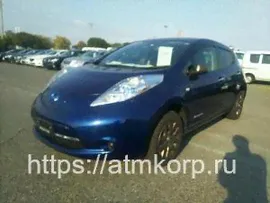 Электромобиль хэтчбек Nissan Leaf кузов AZE0 гв 2015 пробег 14 т.км темно синий