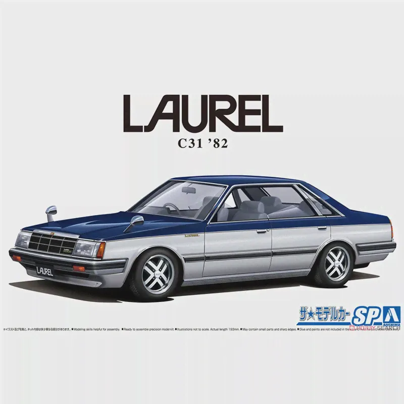 🛍 Модель автомобиля aoshim, модель 124 NISSAN LAUREL C31 1982 2000TURBO medalism #06214