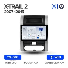 Штатная магнитола Teyes X1 для Nissan X-Trail 2 T31 2007-2014 на Android 10