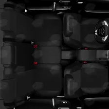 Чехлы для сидений креп Nissan Juke с 2011-2019 внедорожник черный NI19-0701-KK1