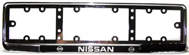 рамка под номер метал Хром NISSAN (к-т 2шт)