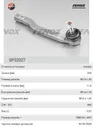 Наконечник рулевой тяги NISSAN Note (E11E), Tiida (C11X) (07-) правый FENOX