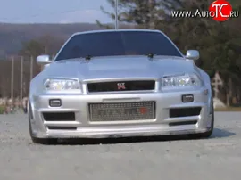 Передний бампер Nismo Nissan Skyline R34 (1999-2002) (Неокрашенный)