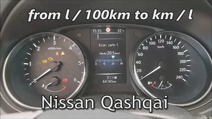 Nissan Qashqai J11 How to Change the Display From l/100 km to km/l