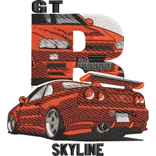 Файл вышивки Машина Ниссан Скайлайн Nissan Skyline GT-R