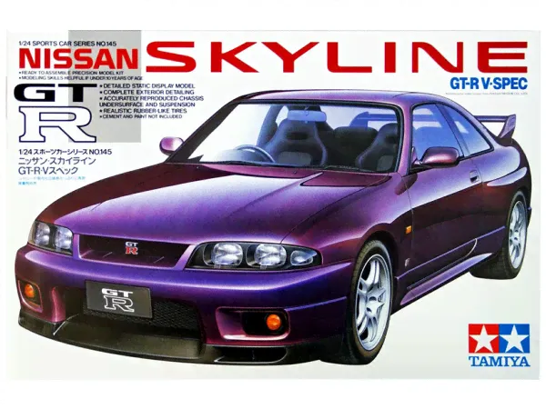 Сборная модель Nissan Skyline GT-R R33, V-Spec 24145 TAMIYA