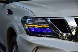 LED фары головного света Nissan Patrol Y62