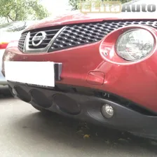 Защита радиатора для Nissan Juke черная.