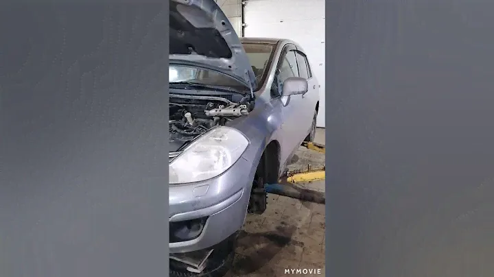 Как заменить двигатель на Ниссан Тида. Nissan Tida.