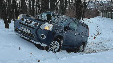 Зимнее бездорожье с NISSAN X-Trail T31 4x4
