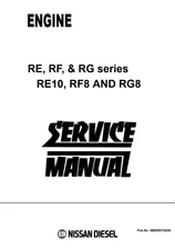 Consultation on: Service manual Engine Nissan DIESEL RE10, RF8, RG8 SERIES