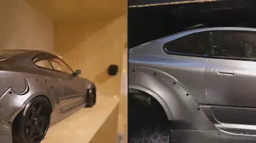 Tamiya s15 widebody build rc drift body shell