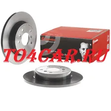 BREMBO ЗАДНИЕ ТОРМОЗНЫЕ ДИСКИ (2ШТ) NISSAN QASHQAI J11 08C54611